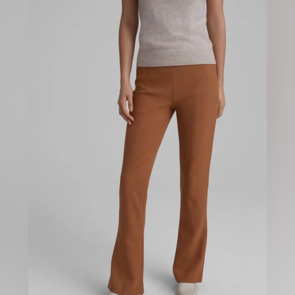 Club Monaco slim kick flare trousers, color honey, size 8